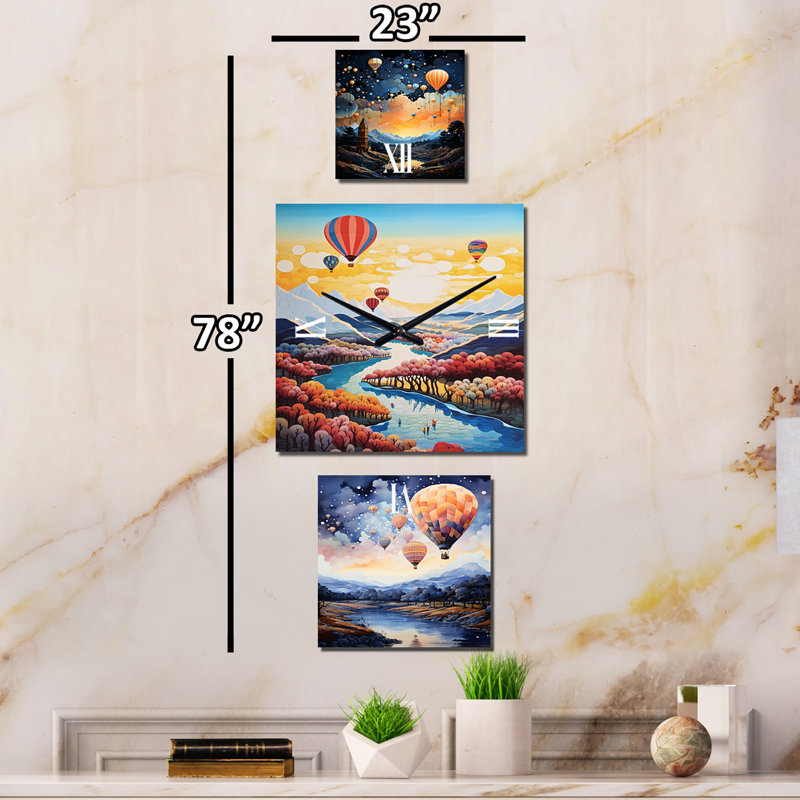 Mackayla Metal Wall Clock