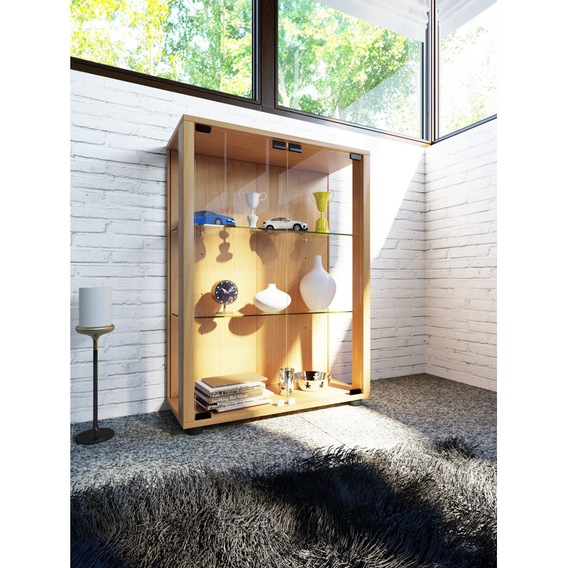 Fratessa Display Cabinet, Light Brown, No