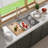 KDK HOME 32" Single Bowl Kitchen Workstation Sink Undermount Stainless Steel Sink with Accessories