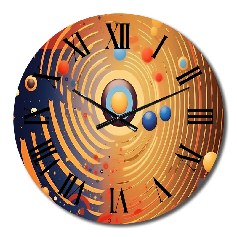 Horloge murale en métal, Moyenne