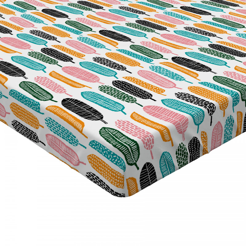 Microfiber Floral Fitted Sheet, Queen Fitted Sheet