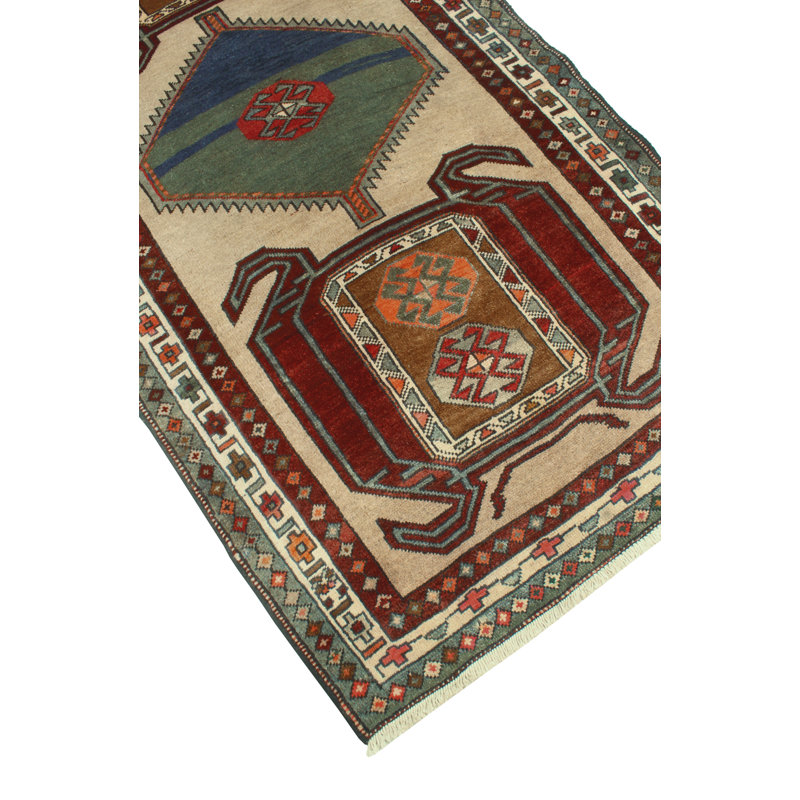 Khylar Distressed Bamdad Beige Runner