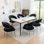 Chaise avec accoudoirs en velours Lokelani