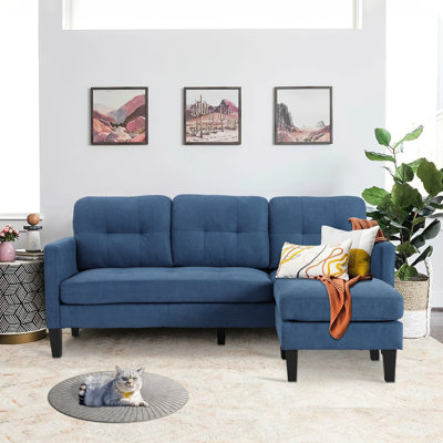Videlle 73.8" Wide Reversible Sofa & Chaise with Ottoman