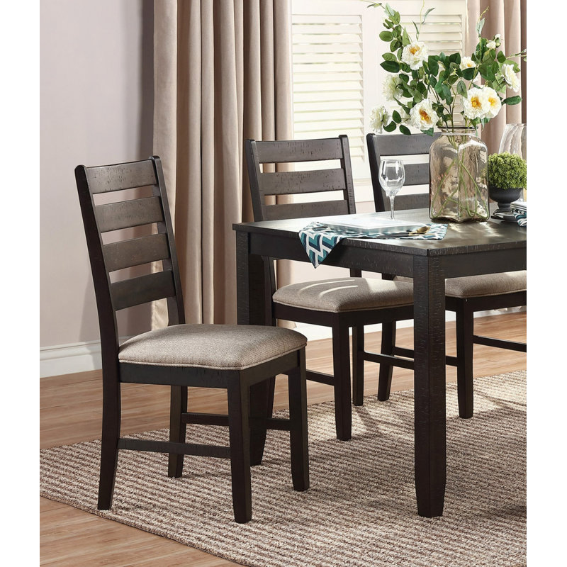 Ensemble de salle à manger 7 pièces et 6 chaises d'appoint en bois beige