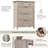 4 Drawer Chest, Farmhouse Style, Tall Storage Cabinet, Washed Gray-503539693