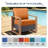 6" Outdoor Cushions For Patio Furniture, 22X24x6 Thick Seat Cushion Set Of 5, Fade Resistant Couch Chair Replacement Cushions High Density Deep Wicker Chair Cushion W/Removable Cover-528225998