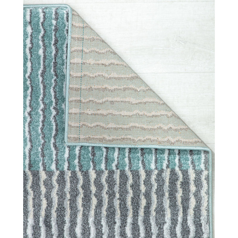 Tapis contemporain Callum Miss Aligné Callum, Rectangle 2 pi 6 po x 4 pi