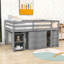 Lit mezzanine 3 tiroirs avec bureau mobile et tablettes-645570714-645570710