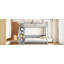 Lit escamotable double sur double avec lève-personne hydraulique et conception de bureau