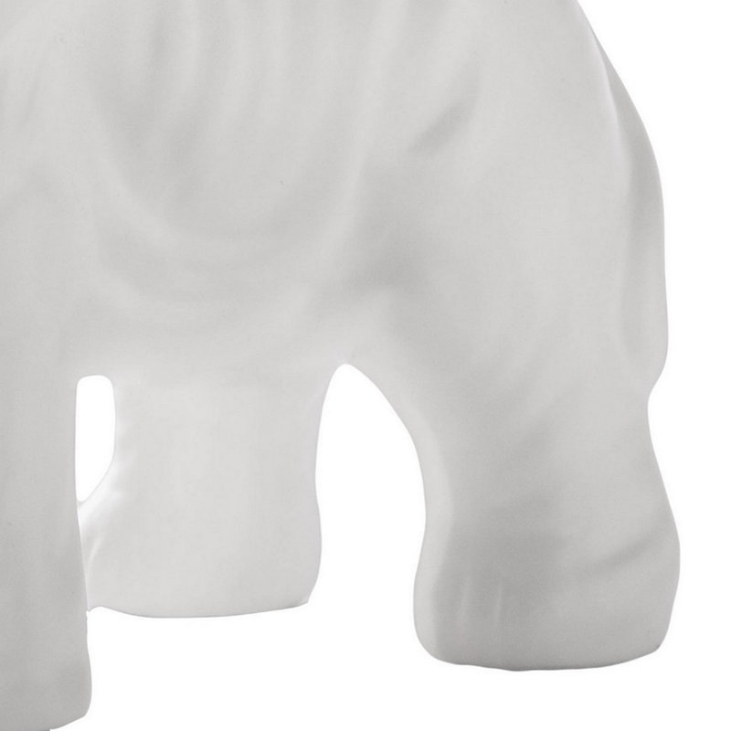 Figurine d'éléphant en céramique Dismuke, H 9 po x l 9 po x P 3,5 po