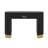 Modern Console Table With Vertical Ribbed Design, Compact Storage With Functional Drawer