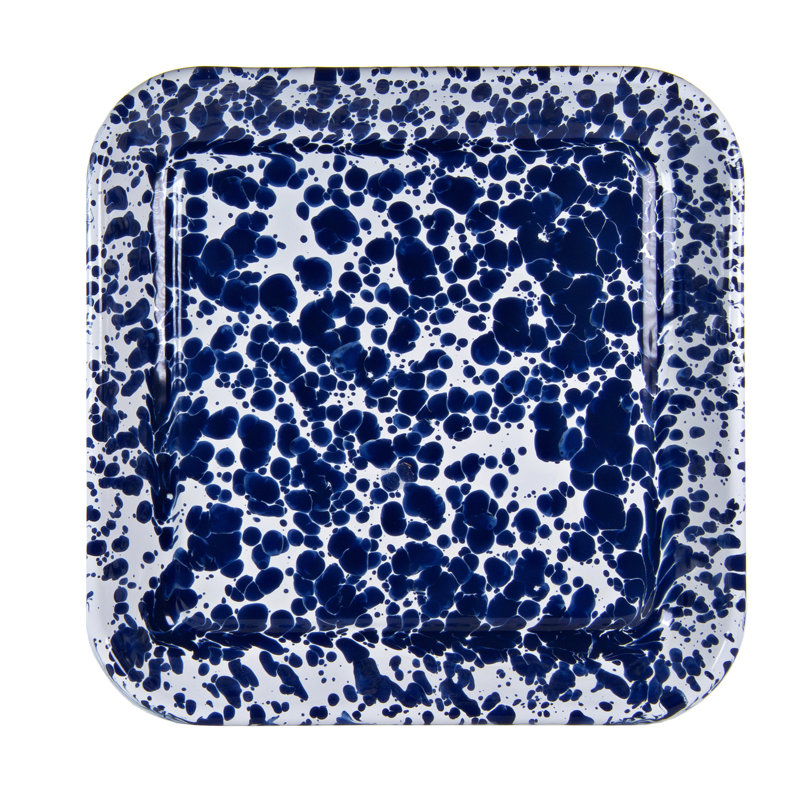 Cobalt Swirl Earthenware Dinner Plate