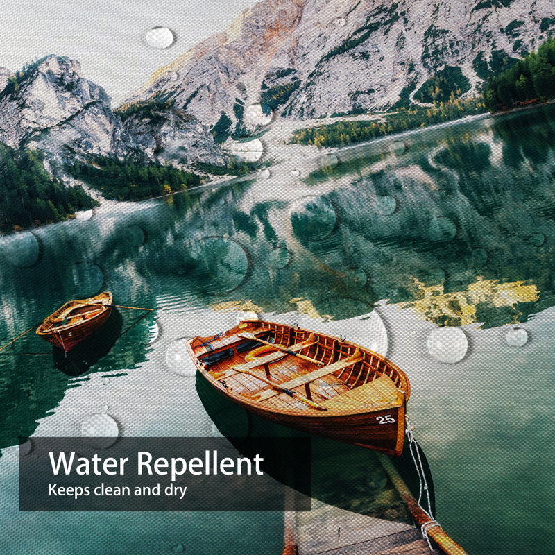 Rideau de douche Braies Lake, L 72 po x l 84 po