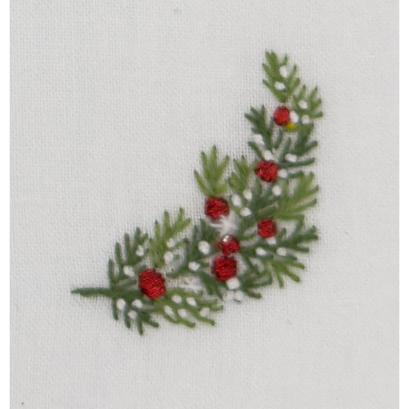 Wreath Snow Cocktail Napkins