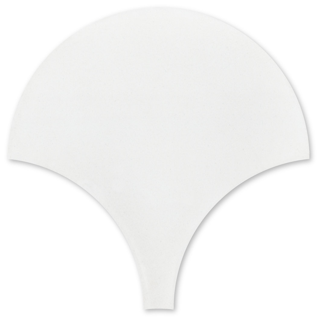 Solid 8" x 8" Cement Wall and Floor Tile, White