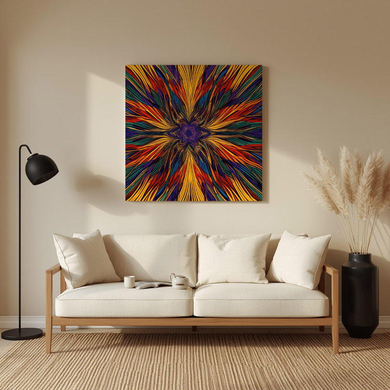 Art mural Op mauve 43, H 144 po x l 144 po x P 0,05 po