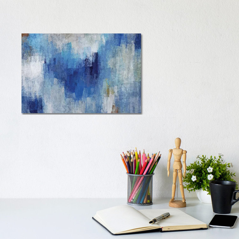 Blue Expression IV by Irena Orlov - Wrapped Canvas Gallery-Wrapped Canvas Giclée, 20.32 cm H x 30.48 cm W