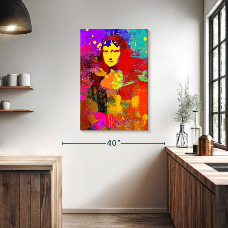 Leisha Mona Lisa Redux, H 39 po x l 26 po