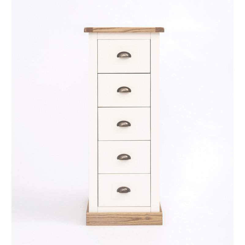 5 Drawer 45cm W Lingerie Chest, Waxed Oak