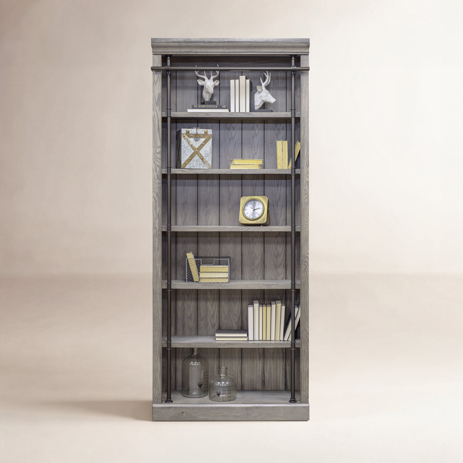 Lorna Standard Bookcase, Gray