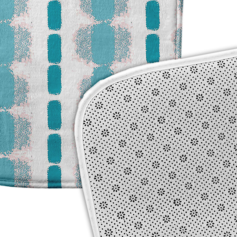 Tapis de bain Funky Junky, L 17 po x L 24 po, Bleu