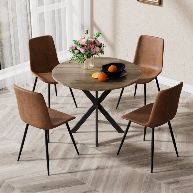 Ensemble de table de salle à manger 31,5 po, table de cuisine moderne avec 4 chaises