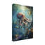 Art mural sur toile tendue - «Wumples», «Octopus 1», art mural pour salon, chambre à coucher ou bureau - 12 x 19