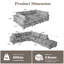 Canapé modulaire avec repose-pieds 6 pièces 6 pièces-133070278