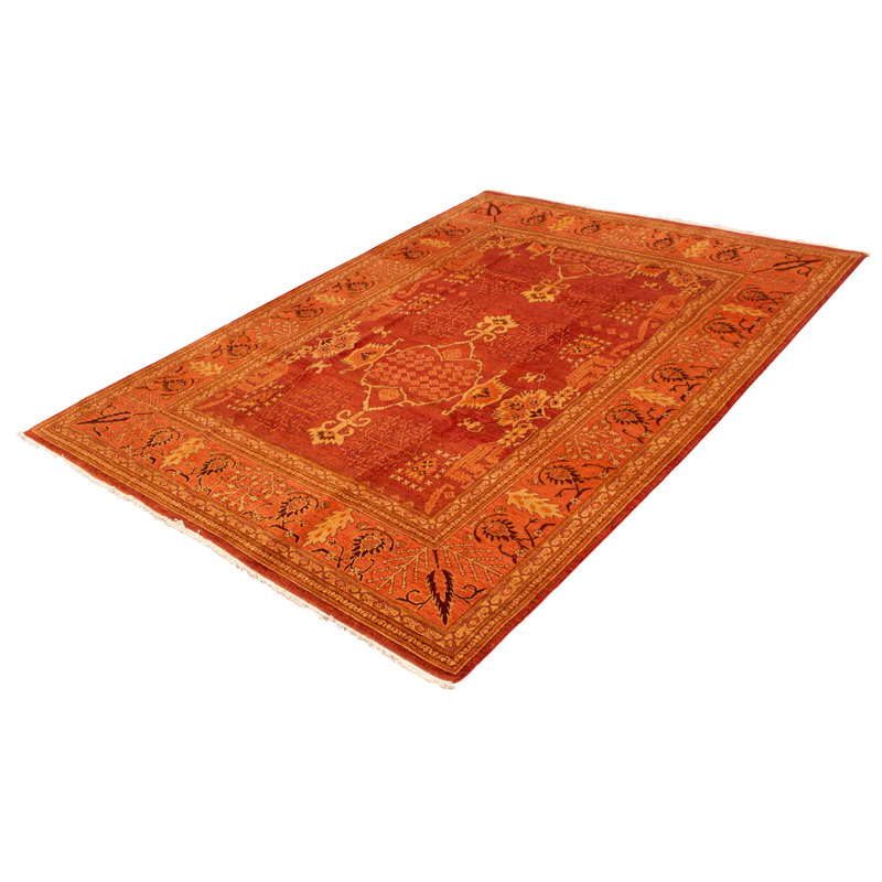 Tapis rouge foncé 9 pi 2 po x 12 pi 4 po Peshawar Finest