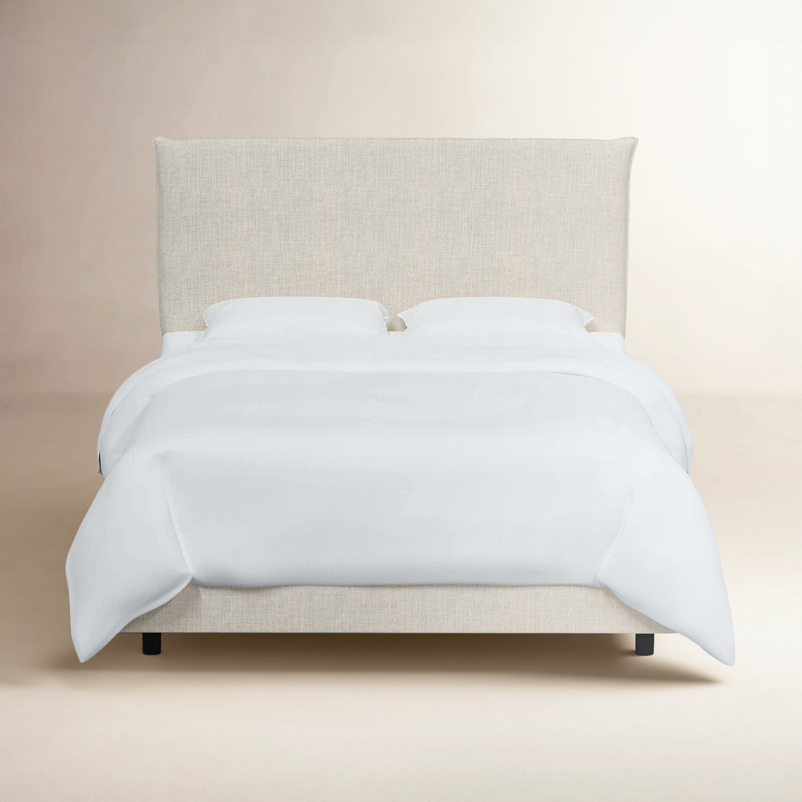 Bessinger Upholstered Bed, Queen, Classic Talc Linen