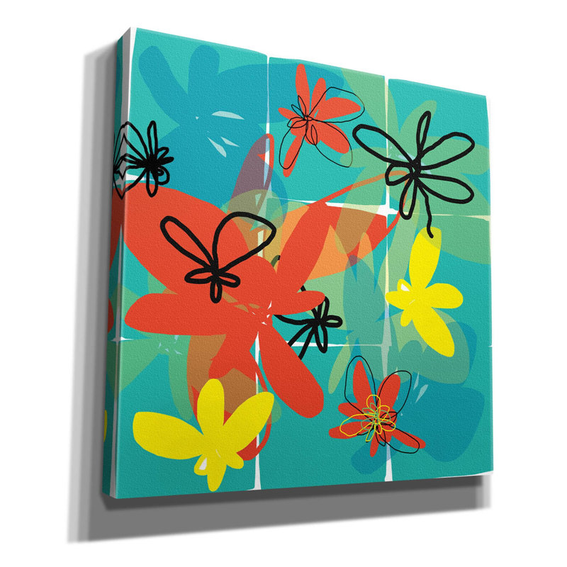 «Pop Goes Space One» par Jan Weiss, art mural sur toile, H 26 po x l 26 po x P 1,5 po
