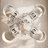 5Pcs Dining Set With 4 Upholstered Chairs-44707359-44707357