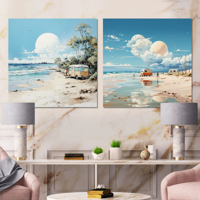 Ensemble de salon Beachside Camping Getaway I - Beach Wall Art