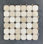 Carreau de mosaïque en marbre octogonal et à pois