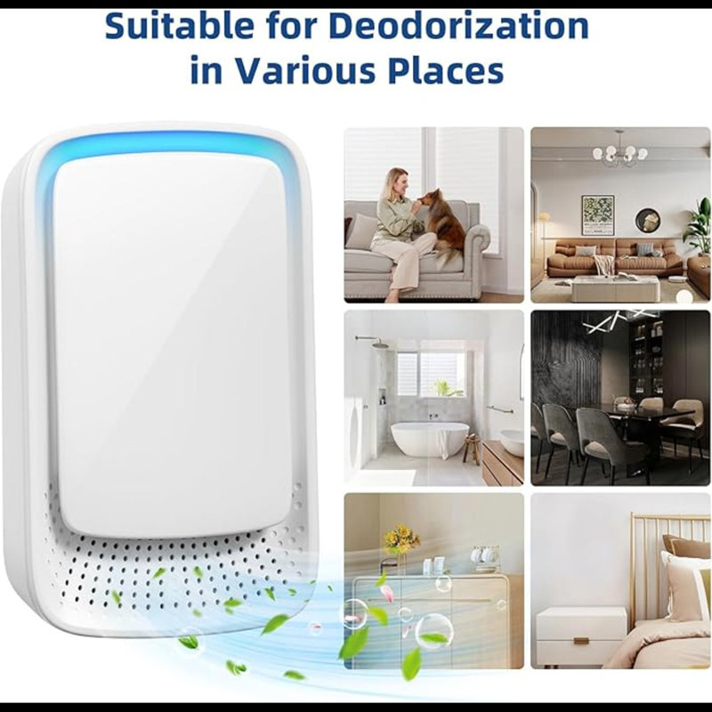 Air Ionizer For Home, Negative Ion Generator, Air Purifier Plug In Portable For Room Filterless Mobile Air Ionizer Air Cleaner For Odours Smoke For Home,Office (5, Watts)