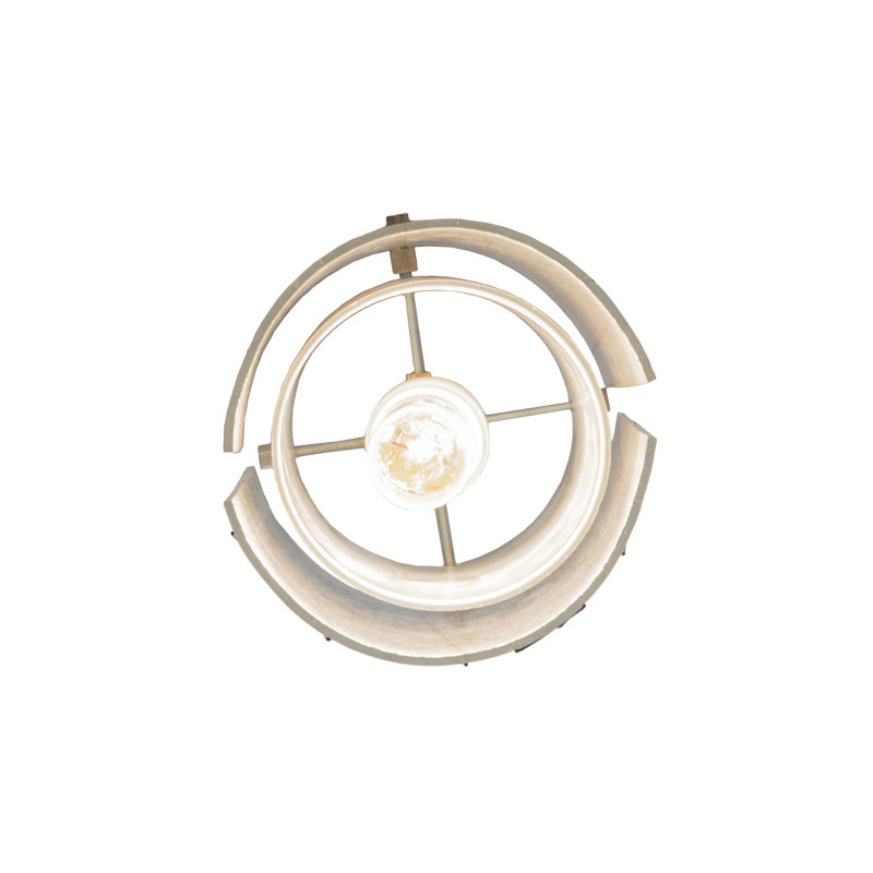 Brushed Nickel 5" Glass Mini Island Pendant Light