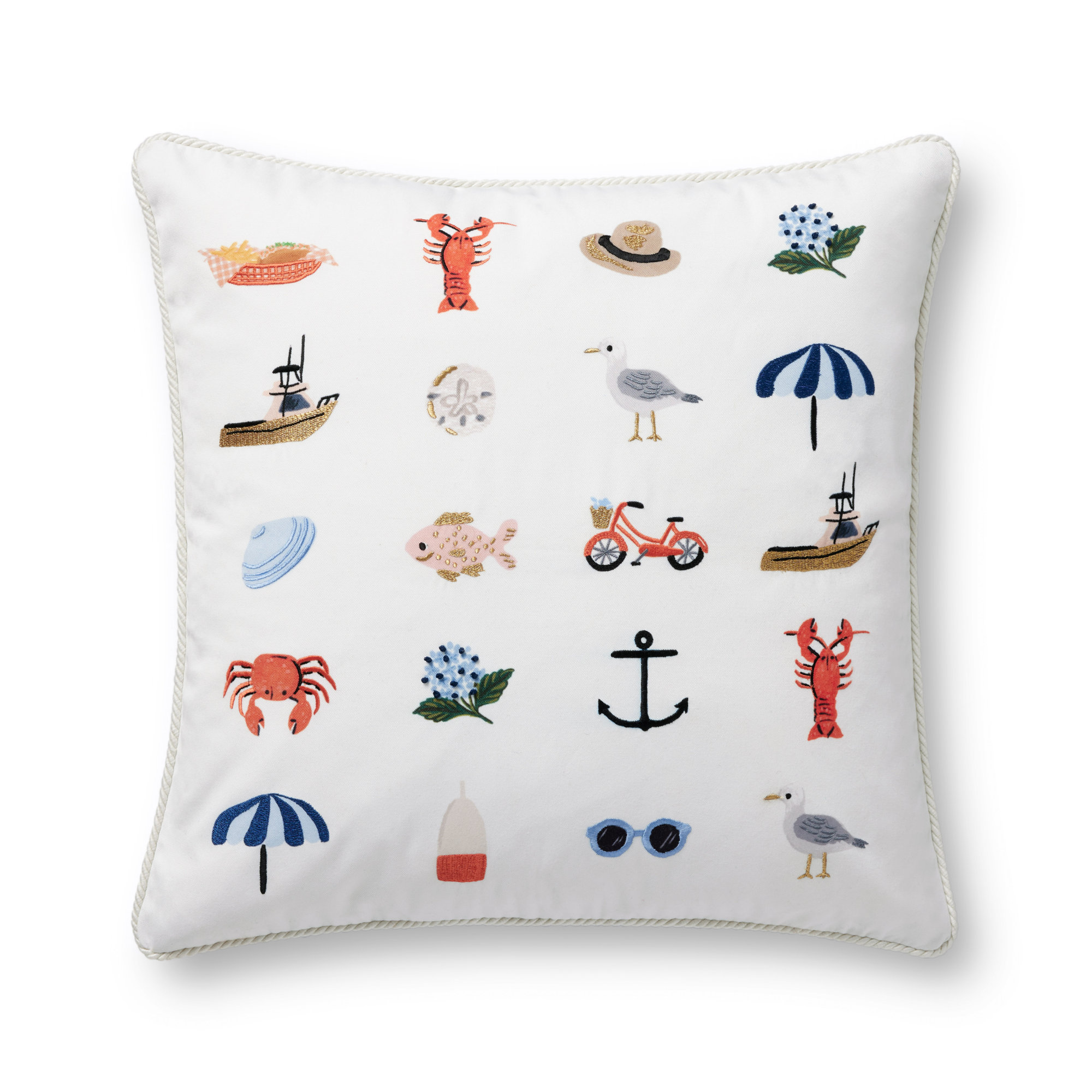 Polyester/Polyester Blend Throw Pillow, Polyester/Polyfill