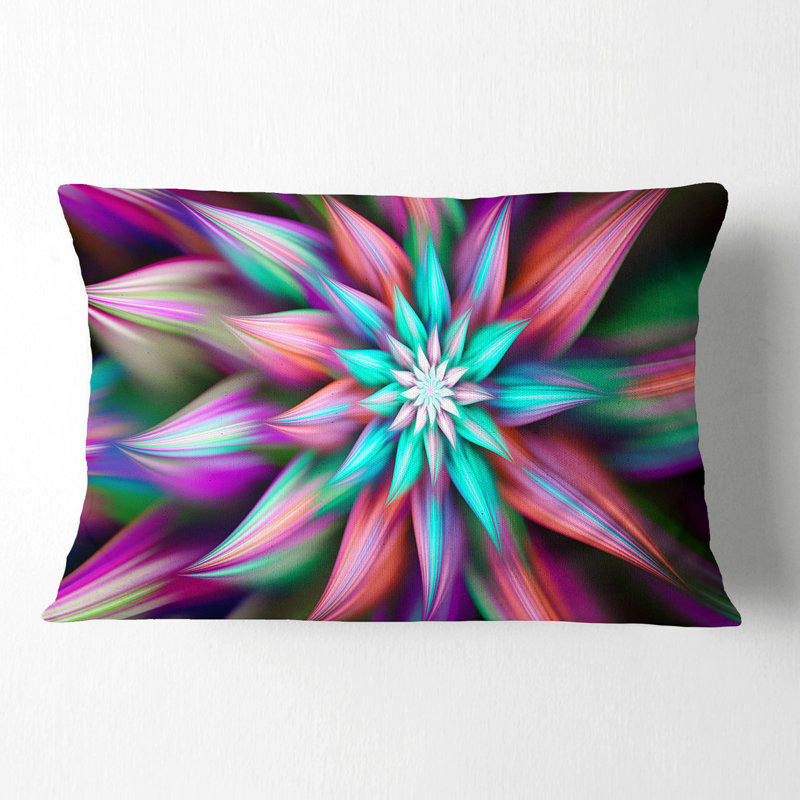 Coussin lombaire floral de fleurs exotiques