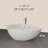 59'' x 30'' Freestanding Soaking Solid Surface Bathtub White