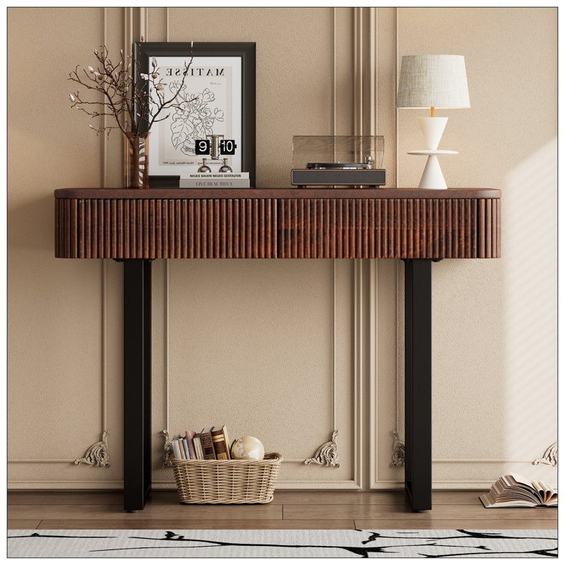 Console pour le salon, Brun foncé