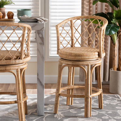 Tabouret de comptoir pivotant Bali & Pari Ayu