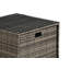 Tommy Hilfiger Oceanside Outdoor Side Table with Storage, Coastal Grey Wicker