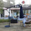 Parasol de marché à énergie solaire 10 pi - Bleu marine 40 - Manivelle simple à réglage de fonctionnement de l'écurie - Patio de jardin (bleu marine), réglage de la portance sans effort, stabilité accrue,-1139196035