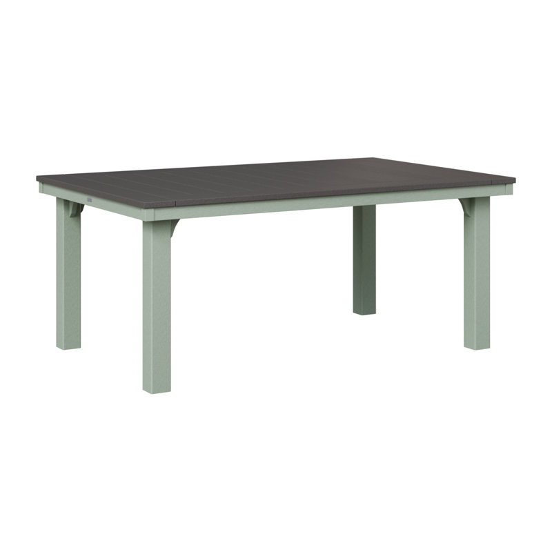 Homestead Outdoor Dining Table, Smoke Gray, Seafoam