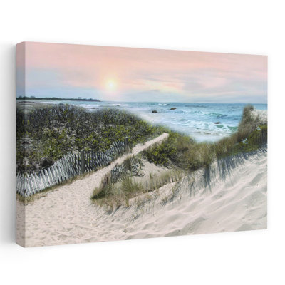 «Beyond The Dunes», art mural abstrait côtier