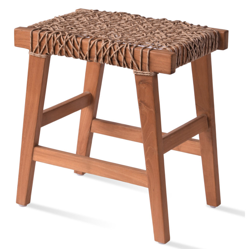 PICOLLO 18" Teak Patio Dining Stool