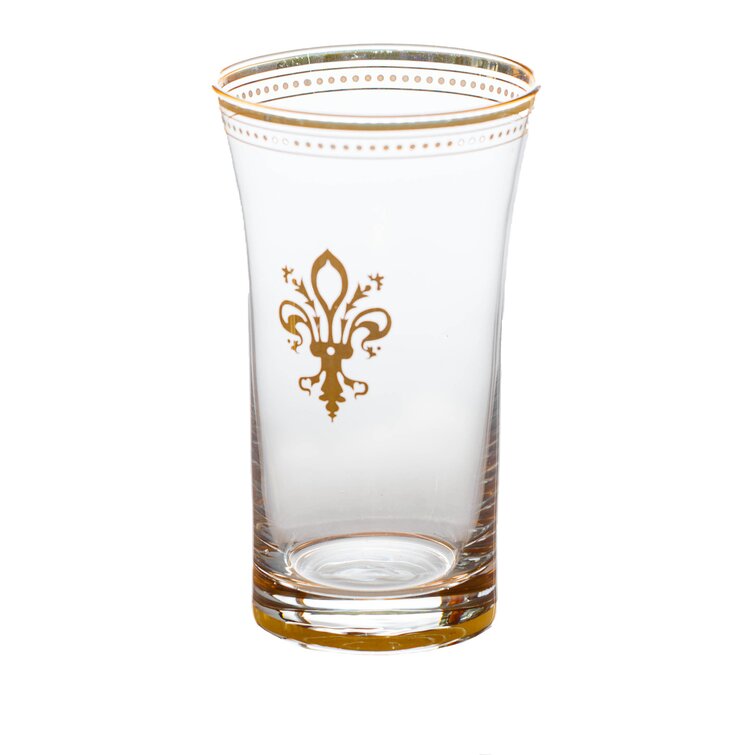 Set of 4 Fleur de Lys Wine Glasses