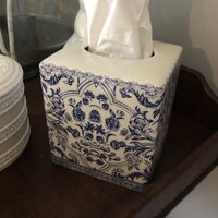 Lennon Porcelain Tissue Box Cover