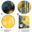 Panneaux solaires abstraits, collage de lumière du soleil III - Collages abstraits, art mural en métal-1653520471